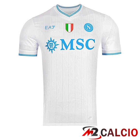 Maglie Calcio SSC Napoli Champions League Edition Bianco 2025/2026  Maglie Calcio SSC Napoli Champions League Edition Bianco 2025/2026