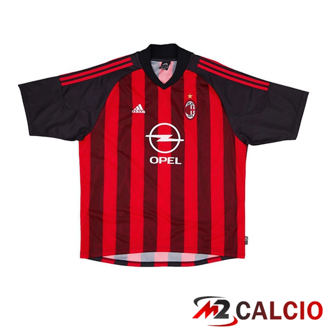 Maglie Calcio AC Milan Retro Prima Rosso Nero 2002-2003  Maglie Calcio AC Milan Retro Prima Rosso Nero 2002-2003