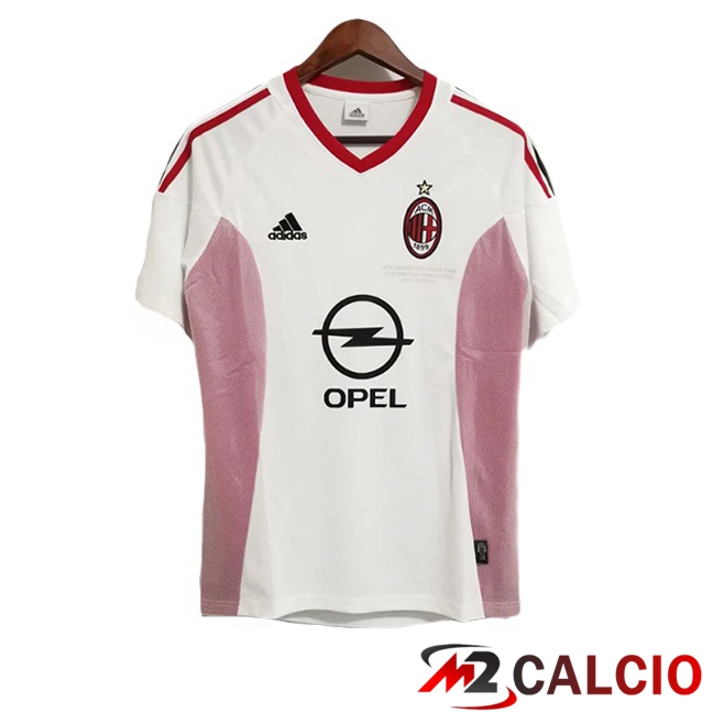 Maglie Calcio AC Milan Retro Seconda Bianco 2002-2003  Maglie Calcio AC Milan Retro Seconda Bianco 2002-2003
