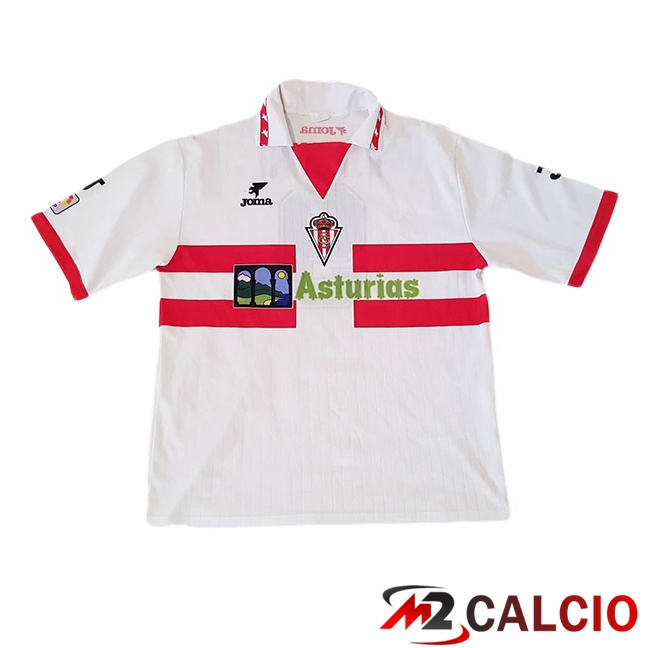 Maglie Calcio Sporting Gijon Retro Seconda Bianco 1996-1997  Maglie Calcio Sporting Gijon Retro Seconda Bianco 1996-1997