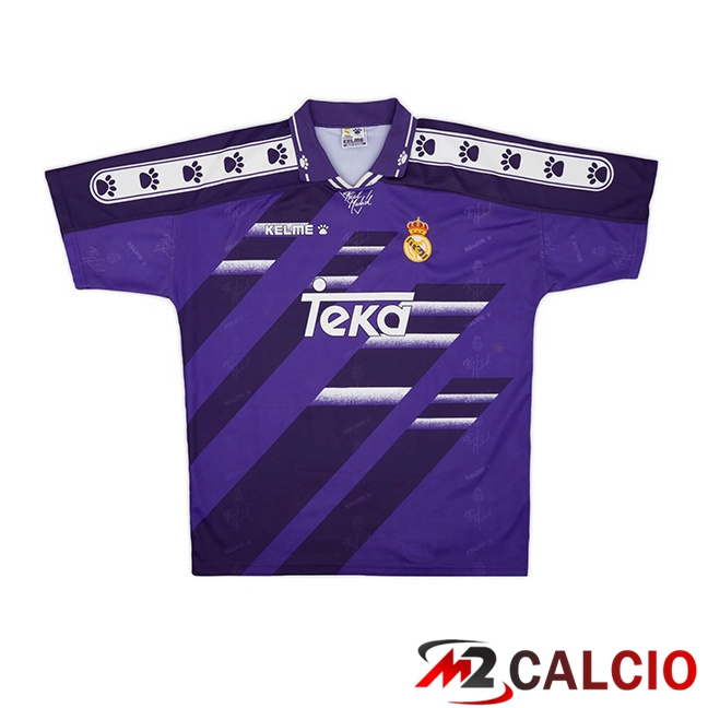 Maglie Calcio Real Madrid Retro Seconda Viola 1994-1996  Maglie Calcio Real Madrid Retro Seconda Viola 1994-1996
