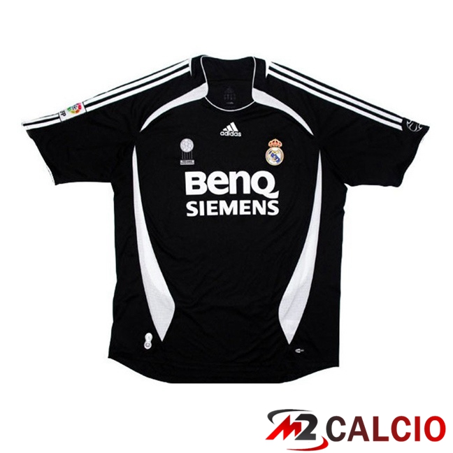 Maglie Calcio Real Madrid Retro Seconda Nero 2006-2007  Maglie Calcio Real Madrid Retro Seconda Nero 2006-2007