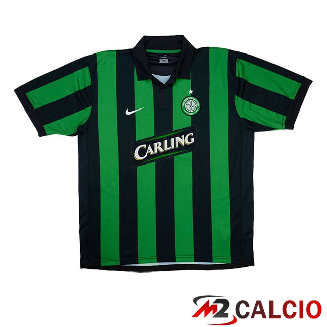Maglie Calcio Celtic FC Retro Seconda Verde Nero 2006-2007  Maglie Calcio Celtic FC Retro Seconda Verde Nero 2006-2007