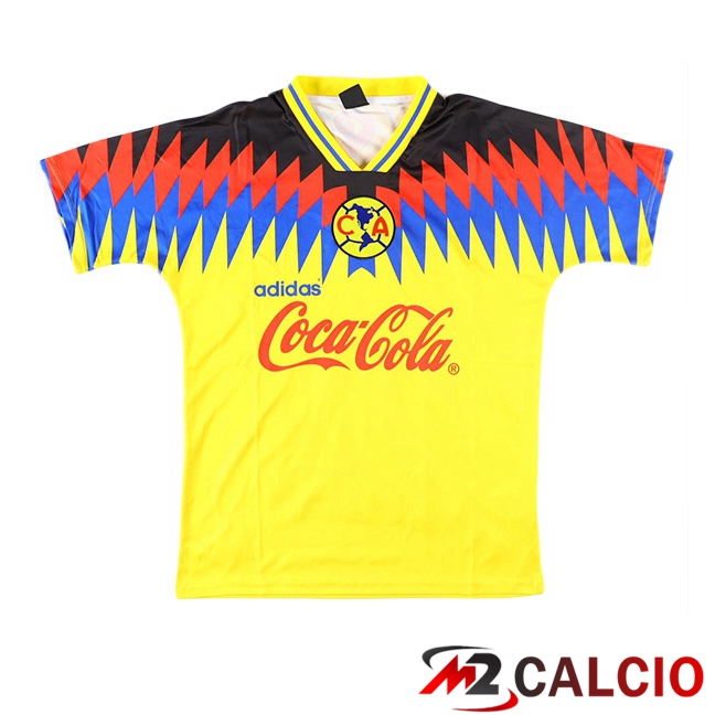 Maglie Calcio Club America Retro Prima Giallo 1995-1996  Maglie Calcio Club America Retro Prima Giallo 1995-1996