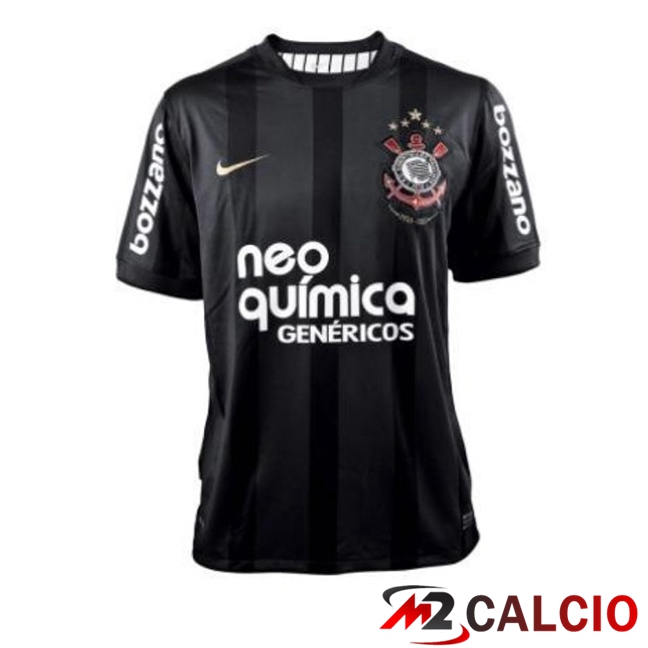 Maglie Calcio Corinthians Retro Seconda Nero 2010-2011  Maglie Calcio Corinthians Retro Seconda Nero 2010-2011