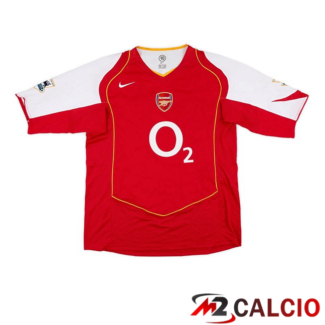 Maglie Calcio Arsenal Retro Prima Rosso Bianco 2004-2005  Maglie Calcio Arsenal Retro Prima Rosso Bianco 2004-2005