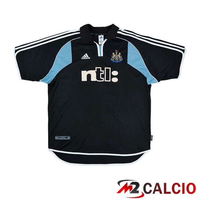 Maglie Calcio Newcastle United Retro Seconda Nero 2000-2001  Maglie Calcio Newcastle United Retro Seconda Nero 2000-2001