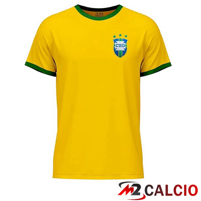 Maglie Calcio Brasile Retro Prima Giallo 1971  Maglie Calcio Brasile Retro Prima Giallo 1971