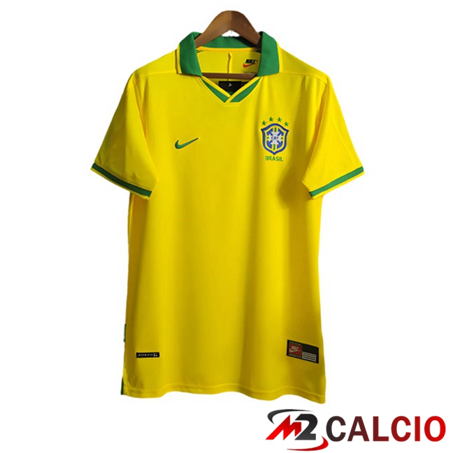Maglie Calcio Brasile Retro Prima Giallo 1997  Maglie Calcio Brasile Retro Prima Giallo 1997
