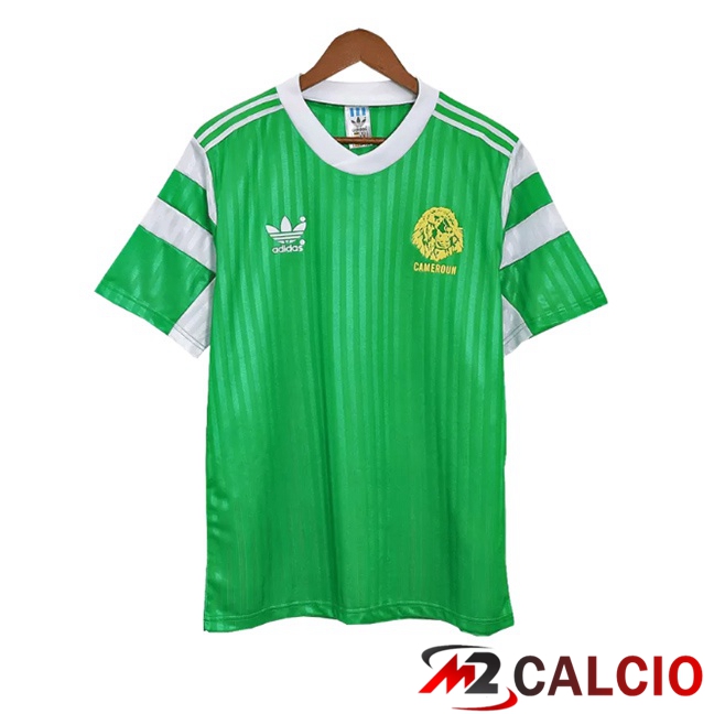 Maglie Calcio Camerun Retro Prima Verde 1990  Maglie Calcio Camerun Retro Prima Verde 1990