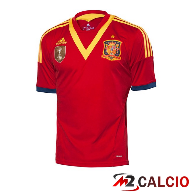Maglie Calcio Spagna Retro Prima Rosso 2013  Maglie Calcio Spagna Retro Prima Rosso 2013