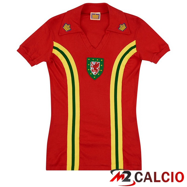 Maglie Calcio Galles Retro Prima Rosso 1976-1979  Maglie Calcio Galles Retro Prima Rosso 1976-1979