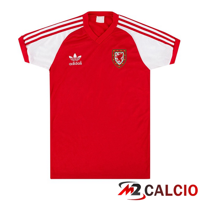 Maglie Calcio Galles Retro Prima Rosso 1980-1982  Maglie Calcio Galles Retro Prima Rosso 1980-1982