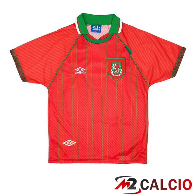 Maglie Calcio Galles Retro Prima Rosso 1994-1996  Maglie Calcio Galles Retro Prima Rosso 1994-1996