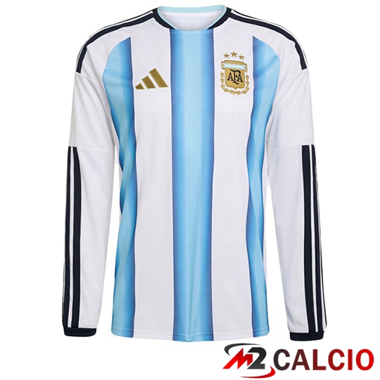 Maglie Calcio Argentina Prima Manica Lunga Coppa Del Mondo 2026