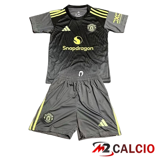 Maglie Calcio Manchester United Bambino Edizione Speciale Nero 2025/2026 Maglie Calcio Manchester United Bambino Edizione Speciale Nero 2025/2026