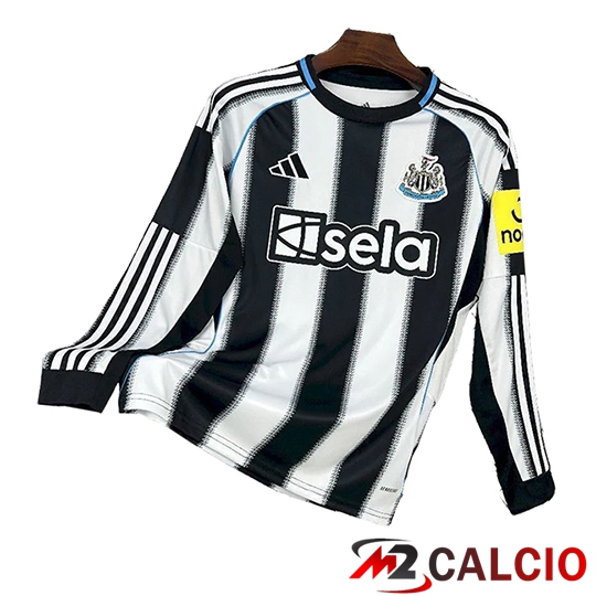 Maglie Calcio Newcastle United Prima Manica Lunga 2025/2026 Maglie Calcio Newcastle United Prima Manica Lunga 2025/2026