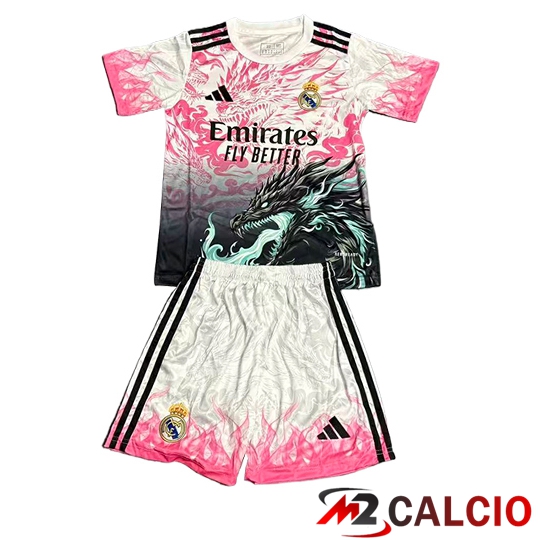 Maglie Calcio Real Madrid Bambino Edizione Speciale Rosa 2025/2026 Maglie Calcio Real Madrid Bambino Edizione Speciale Rosa 2025/2026