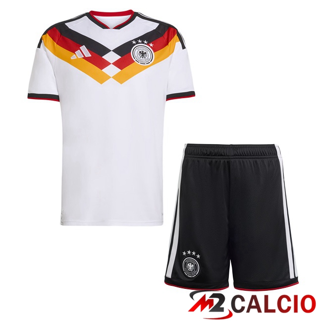 Maglie Calcio Germania Bambino Prima Bianco 2026/2027 Maglie Calcio Germania Bambino Prima Bianco 2026/2027