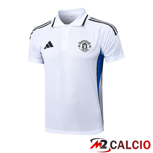 Maglia Polo Manchester United Bianco 2025/2026 Maglia Polo Manchester United Bianco 2025/2026
