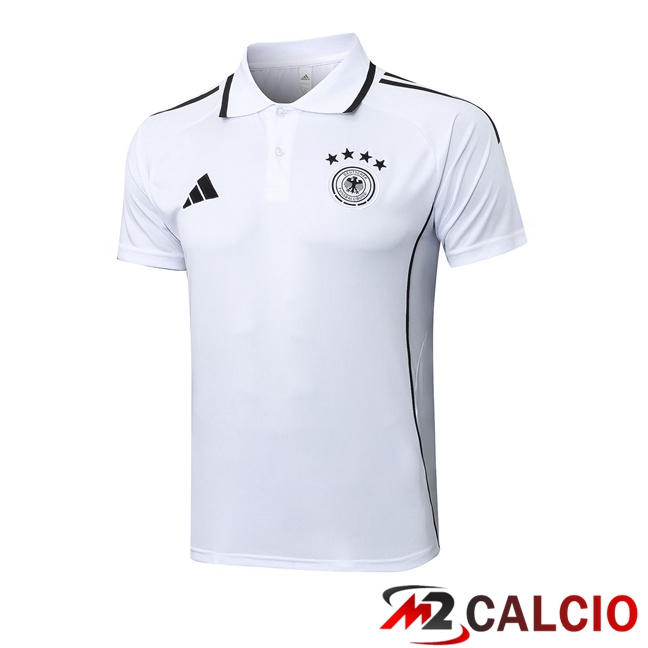 Maglia Polo Germania Bianco 2025/2026 Maglia Polo Germania Bianco 2025/2026