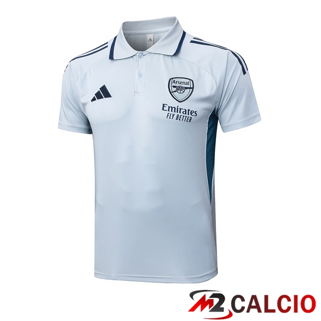 Maglia Polo Arsenal Grigio 2025/2026 Maglia Polo Arsenal Grigio 2025/2026