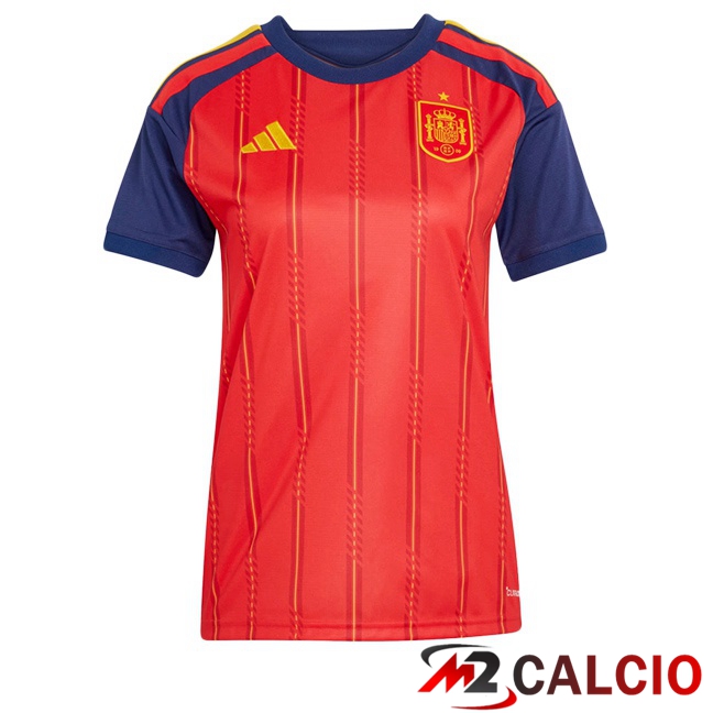 Maglie Calcio Spagna Donna Prima Rosso 2026/2027 Maglie Calcio Spagna Donna Prima Rosso 2026/2027