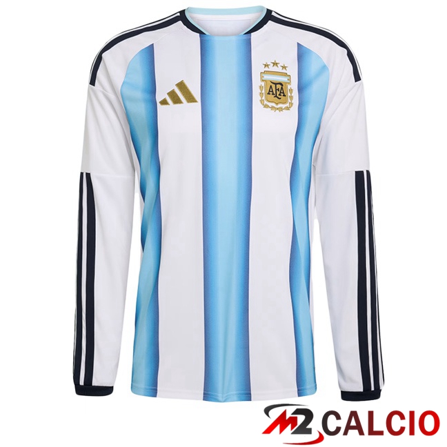 Maglie Calcio Argentina Prima Manica Lunga Blu Bianco 2026/2027 Maglie Calcio Argentina Prima Manica Lunga Blu Bianco 2026/2027