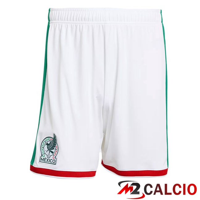 Pantaloncini Calcio Messico Prima Bianco 2026/2027 Pantaloncini Calcio Messico Prima Bianco 2026/2027