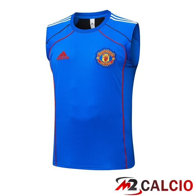 Canotta Allenamento Manchester United Blu 2025/2026 Canotta Allenamento Manchester United Blu 2025/2026