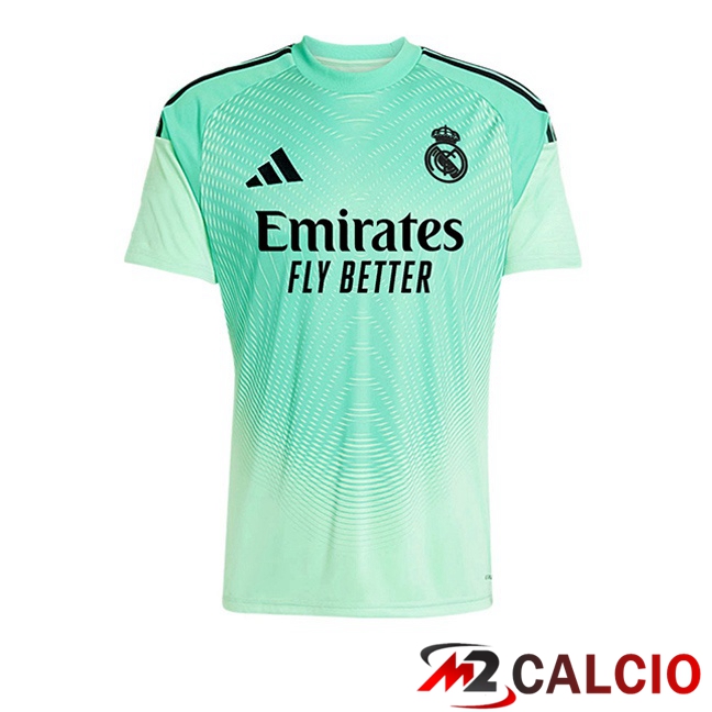 Maglie Calcio Real Madrid Portiere Verde 2025/2026 Maglie Calcio Real Madrid Portiere Verde 2025/2026