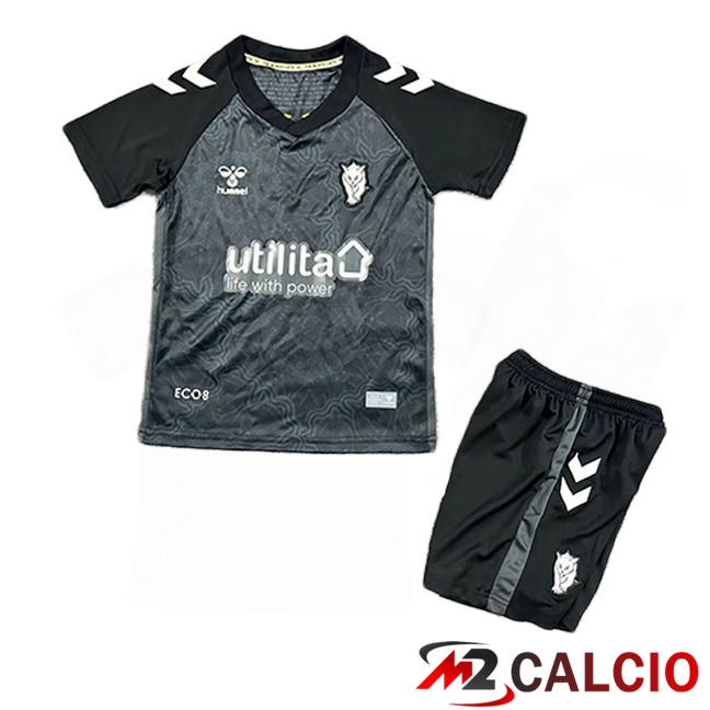 Maglie Calcio Sunderland AFC Bambino Terza Nero 2025/2026