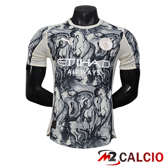 Maglie Calcio Manchester City Edizione Speciale Nero/Bianco 2025/2026