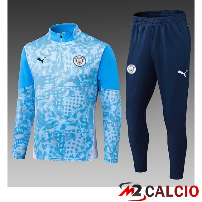 Insieme Tuta Calcio Manchester City Bambino Blu 2025/2026 Insieme Tuta Calcio Manchester City Bambino Blu 2025/2026