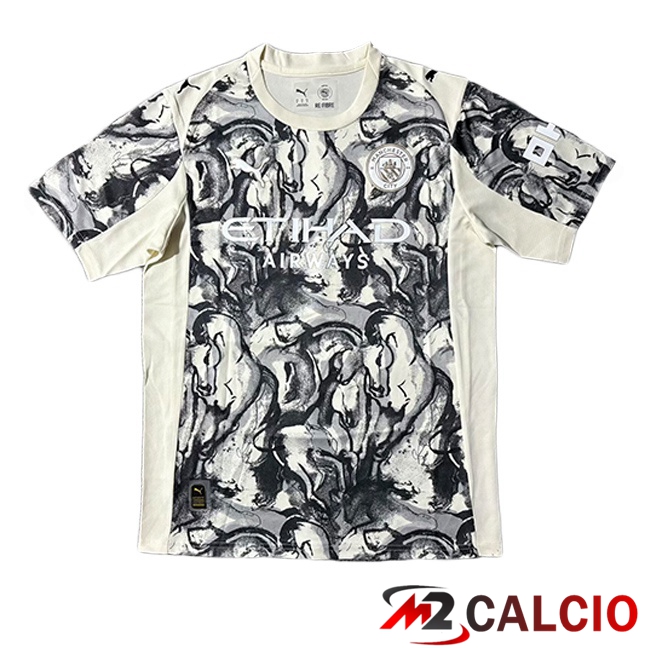 Maglie Calcio Manchester City Edizione Speciale Blu Bianco 2025/2026 Maglie Calcio Manchester City Edizione Speciale Blu Bianco 2025/2026