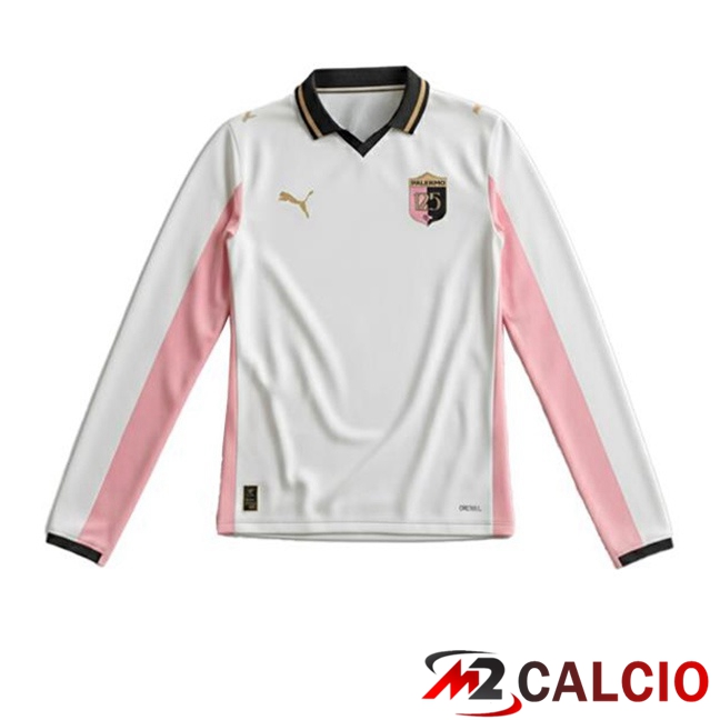 Maglie Calcio Palerme FC Quarto Manica Lunga Bianco 2025/2026 Maglie Calcio Palerme FC Quarto Manica Lunga Bianco 2025/2026