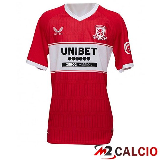 Maglie Calcio Middlesbrough Prima 2025/2026 Maglie Calcio Middlesbrough Prima 2025/2026