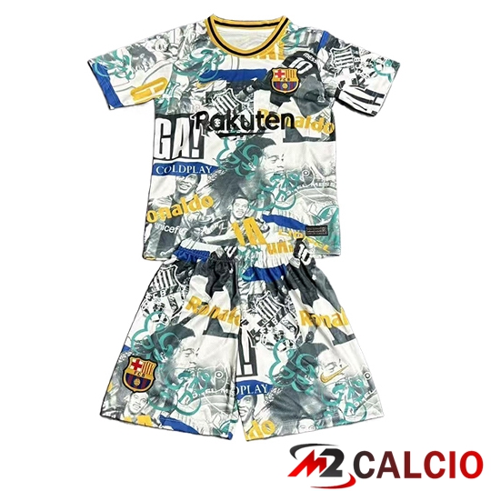 Maglie Calcio Barcellona Bambino Edizione Speciale Verde 2025/2026 Maglie Calcio Barcellona Bambino Edizione Speciale Verde 2025/2026