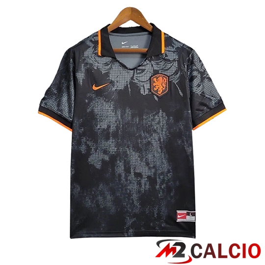 Maglie Calcio Paesi Bassi Portiere Nero 2025/2026 Maglie Calcio Paesi Bassi Portiere Nero 2025/2026