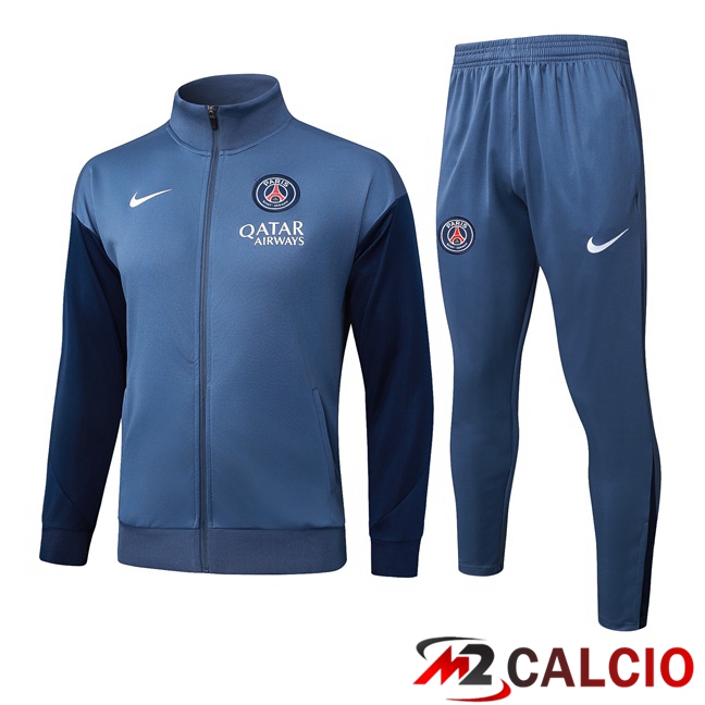 Insieme Tuta Calcio - Giacca Paris PSG Blu Reale 2025/2026 Insieme Tuta Calcio - Giacca Paris PSG Blu Reale 2025/2026