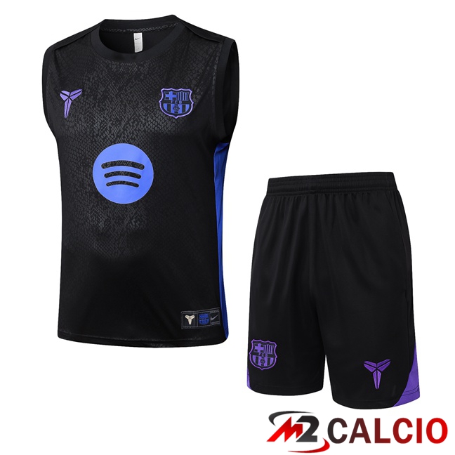 Canotta Allenamento FC Barcellona + Pantaloncini Nero 2025/2026 Canotta Allenamento FC Barcellona + Pantaloncini Nero 2025/2026
