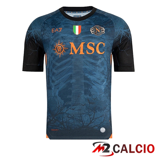 Maglie Calcio SSC Napoli Halloween Edizione Blu 2025/2026 Maglie Calcio SSC Napoli Halloween Edizione Blu 2025/2026