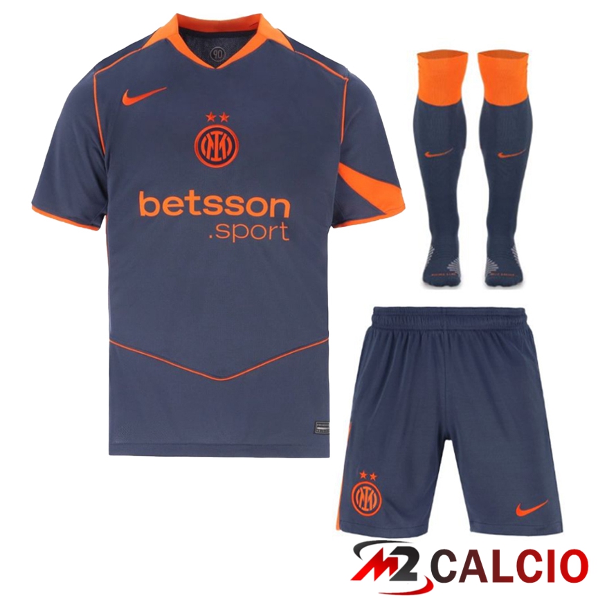 Insieme Maglie Calcio Inter Milan Terza (Pantaloncini + Calzini) 2025/2026 Insieme Maglie Calcio Inter Milan Terza (Pantaloncini + Calzini) 2025/2026