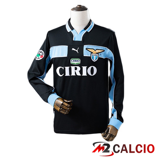 Maglie Calcio SS Lazio Retro Seconda Manica Lunga Nero 1998-2000 Maglie Calcio SS Lazio Retro Seconda Manica Lunga Nero 1998-2000