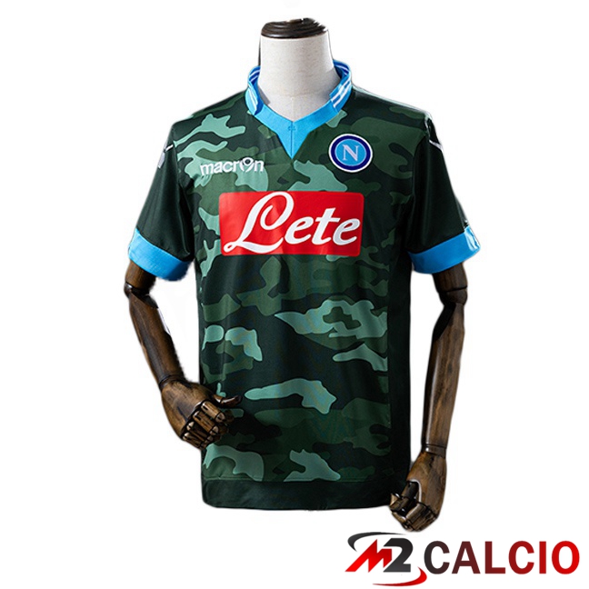Maglie Calcio SSC Napoli Retro Seconda Verde 2013-2014 Maglie Calcio SSC Napoli Retro Seconda Verde 2013-2014