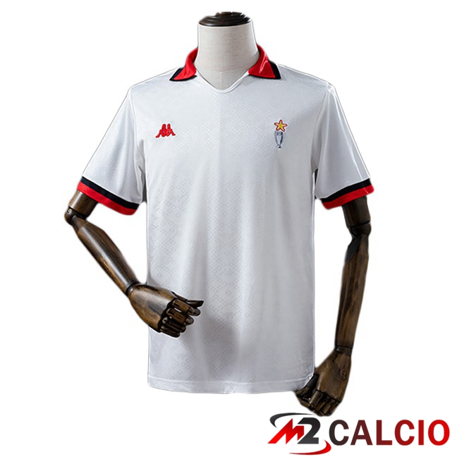 Maglie Calcio AC Milan Retro Edizione Speciale Bianco 1989-1990 Maglie Calcio AC Milan Retro Edizione Speciale Bianco 1989-1990