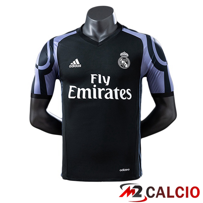 Maglie Calcio Real Madrid Retro Terza Nero 2016-2017 Maglie Calcio Real Madrid Retro Terza Nero 2016-2017