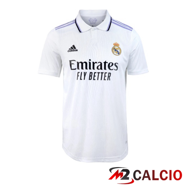 Maglie Calcio Real Madrid Retro Prima Bianco 2022-2023 Maglie Calcio Real Madrid Retro Prima Bianco 2022-2023