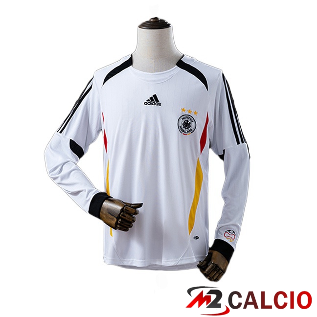 Maglie Calcio Germania Retro Prima Manica Lunga Bianco 2006 Maglie Calcio Germania Retro Prima Manica Lunga Bianco 2006