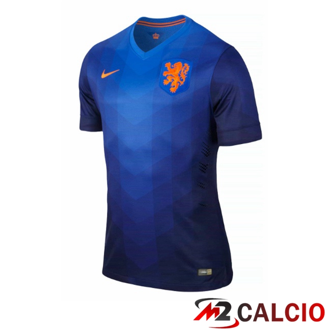 Maglie Calcio Paesi Bassi Retro Seconda Blu 2014 Maglie Calcio Paesi Bassi Retro Seconda Blu 2014